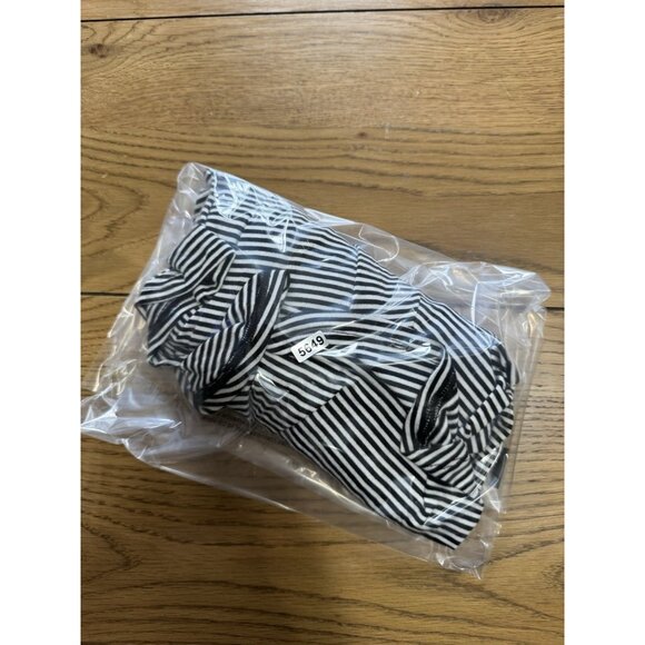 a.n.a A New Approach‎ Black & White Striped Long Sleeve Shirt Women Size Medium - Picture 9 of 9